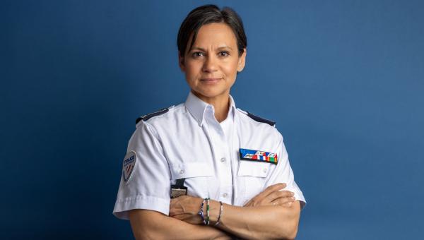 Sonia Fibleuil, porte-parole de la police nationale